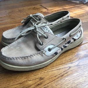 Sperry Top Sider leopard 8.5 shoes